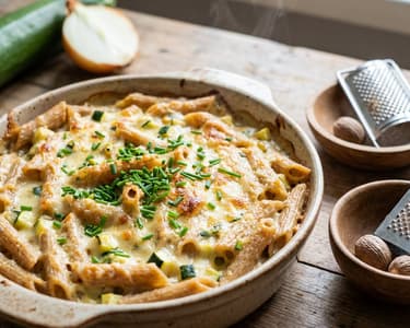 Zucchini Mac 'n' Cheese with Whole Wheat Penne