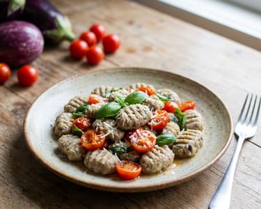 Selbstgemacht Auberginen-Gnocchi