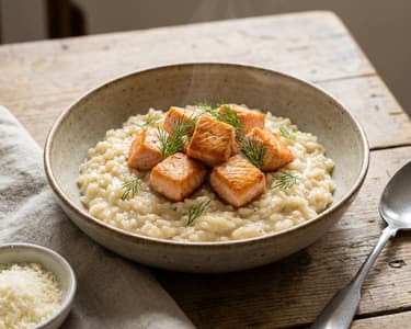 Creamy Salmon Dill Risotto