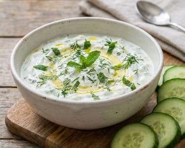Tzatziki mit frischen Kräutern