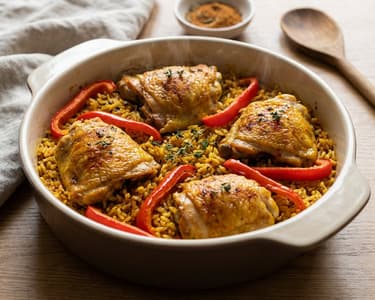 West African Spiced Rice with Chicken | One-Pot Delight
