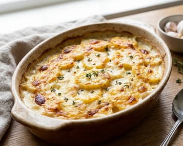French Potato Gratin with Garlic