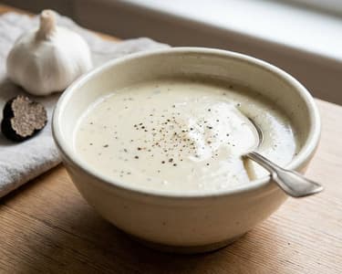 Creamy Truffle Sauce with Fresh Truffle