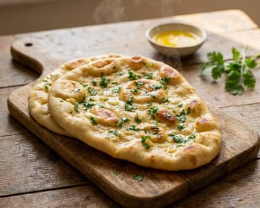 Indisches Naan Brot | Luftig & Authentisch