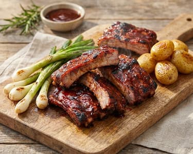 Spanish-style grilled ribs
