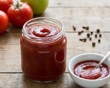 Hausgemachter Ketchup mit Äpfeln