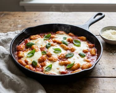 Gnocchi mit Tomatensauce und Mozzarella