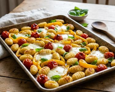 Crispy Gnocchi with Roasted Vegetables