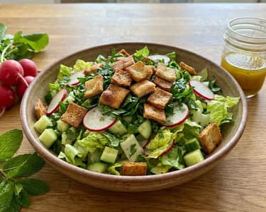 Lebanese Vegetable Salad Fattoush
