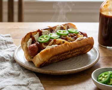 Seattle Hot Dog | With Cream Cheese & Onions