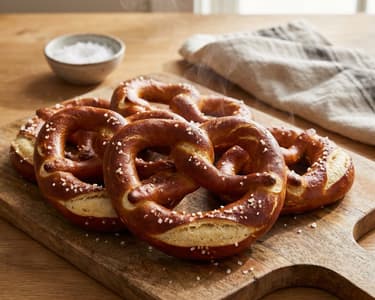 Hausgemachte bayerische Brezeln | Knusprig & Frisch