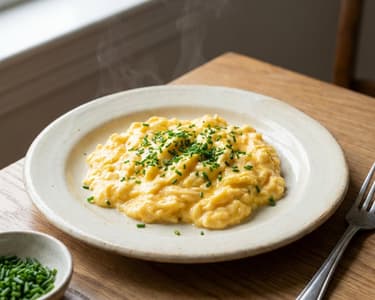 Creamy Scrambled Eggs with Chives