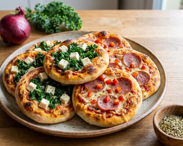 Vegane Mini Pizzen