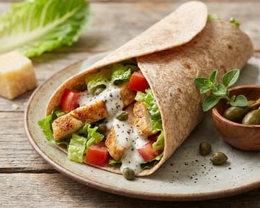 Caesar Wrap mit Hähnchen | Schnelles Mittagessen