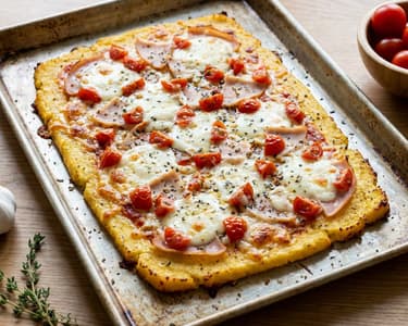 Sheet Pan Polenta Pizza