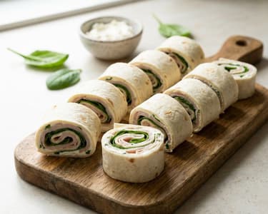 Turkey Tortilla Rolls with Cream Cheese and Spinach