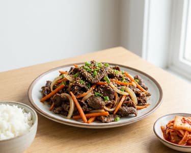 Rindfleisch auf koreanische Art (Bulgogi-Style)