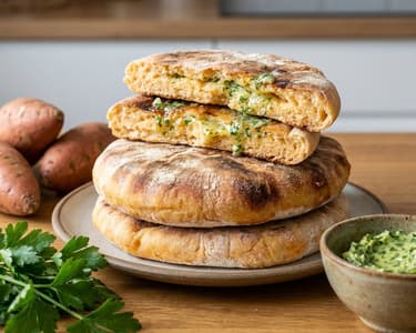 Bolo de Caco | Portugiesisches Süßkartoffelbrot