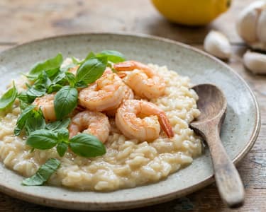 Risotto mit Garnelen