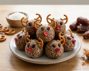 Freche Rentier-Energiekugeln