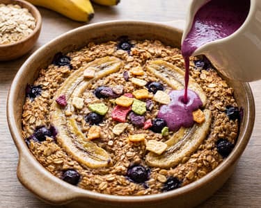 Haferflocken frech gebacken