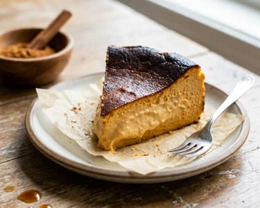 Basque Kürbis-Cheesecake