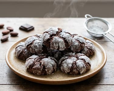 Schokoladen-Crinkle-Kekse