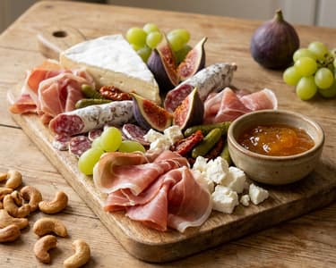 Charcuterie Board with Prosciutto and Figs