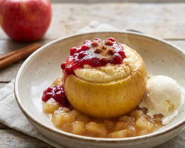 Bratapfel mit Cheesecake