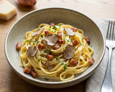 Fettucine an Trüffel und Parmesan
