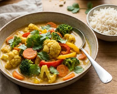 Cremiges Gemüse-Curry mit Kokosmilch