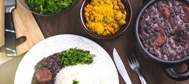 Brasilianischer Feijoada Eintopf