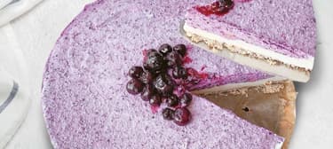 Veganer Heidelbeer-Käsekuchen ohne Backen