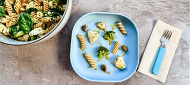 One-Pot-Pasta mit Kabeljau und Spinat