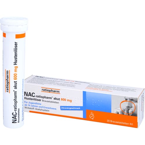 NACratiopharm akut 600 mg Brausetabletten, 20 St. Tabletten