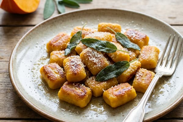 Pumpkin Gnocchi with Sage Butter