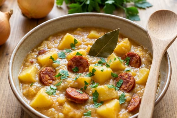 Kartoffeleintopf mit Chorizo-Wurst