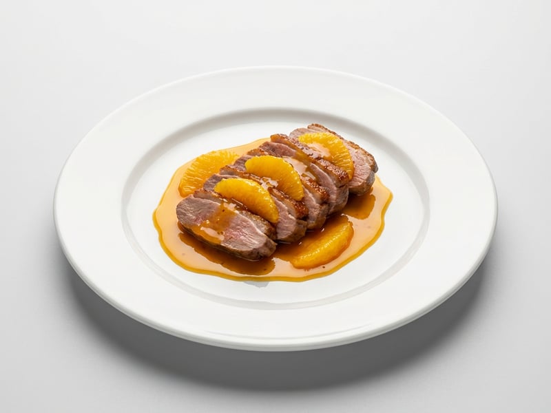 Entenbrust mit Orangensauce