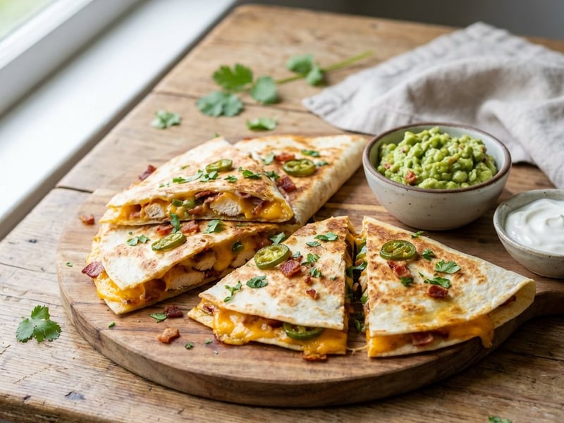 Quesadillas mit Hähnchen