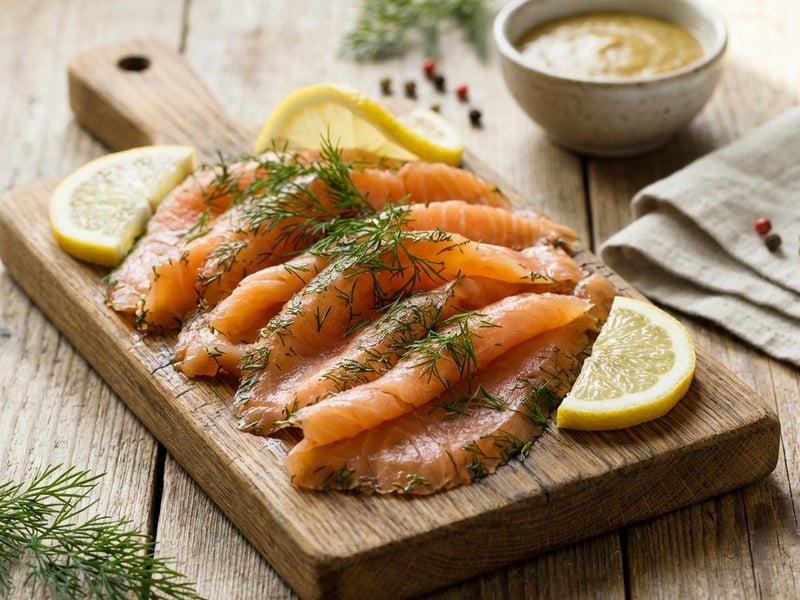 Marinierter Lachs - Gravlax
