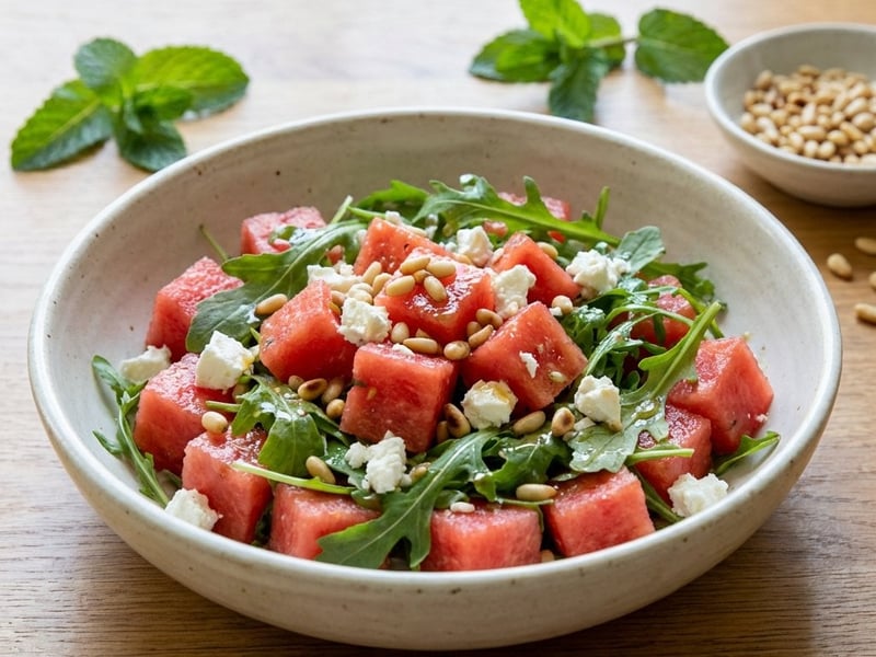 Wassermelonensalat mit Feta