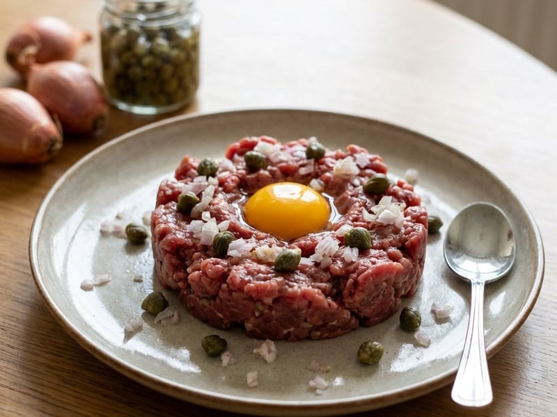 Classic Beef Tartare | Hand-chopped & Spicy