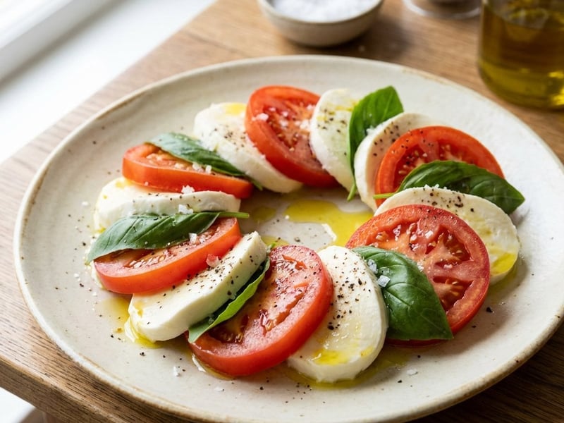 Caprese Salat mit Büffelmozzarella
