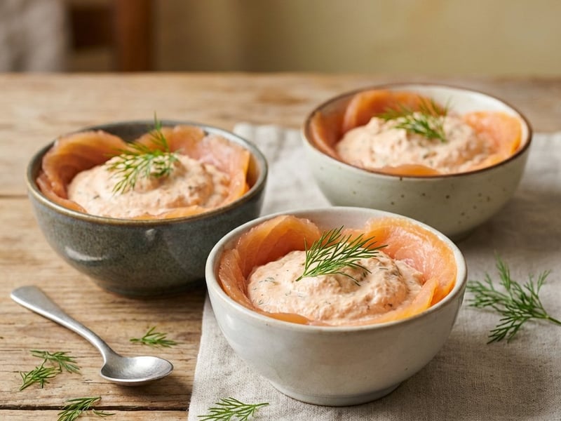 Elegante Lachsmousse mit Dill