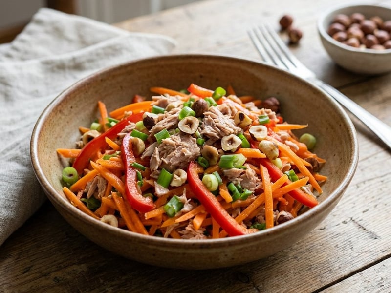 Karottensalat mit Thunfisch