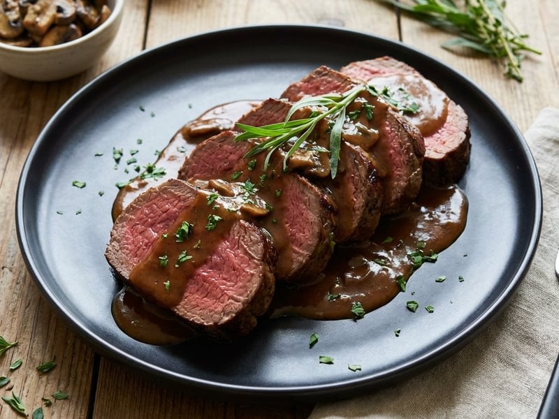 Chateaubriand | Zartes Rinderfilet mit Pilzsauce