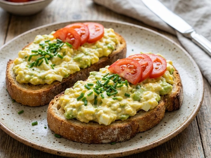 Ei-Avocado-Aufstrich auf Toast