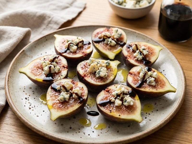 Feigen mit Blauschimmelkäse