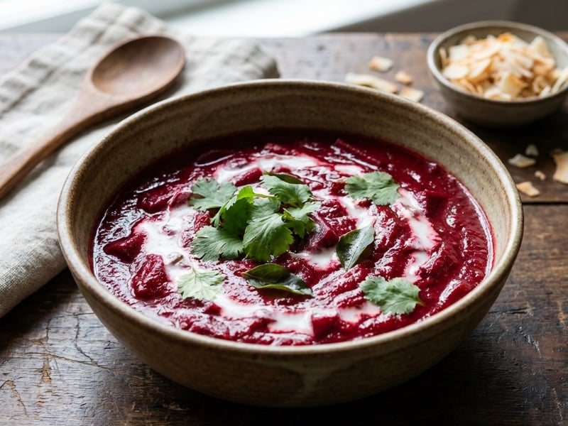 Rote-Bete-Curry mit Kokosmilch