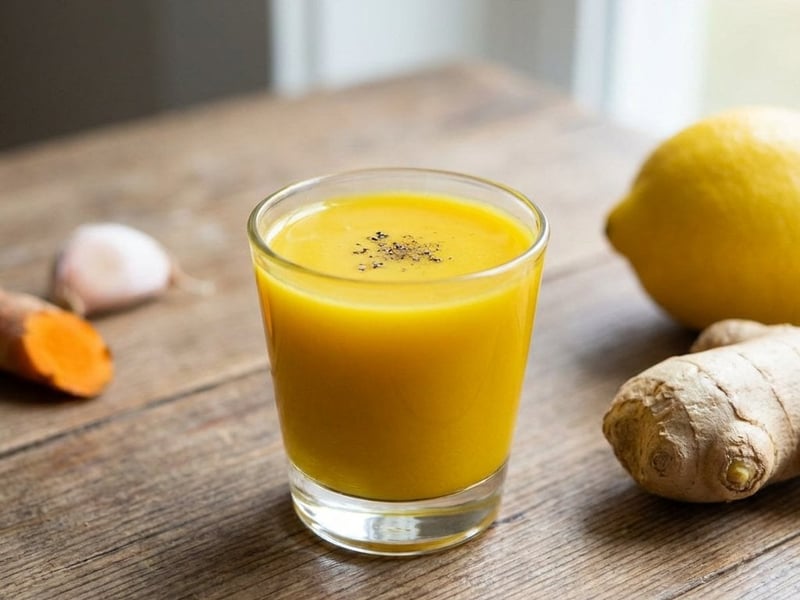 Immunity Shot mit Ingwer und Kurkuma